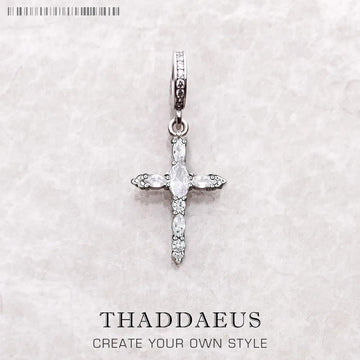 New Arrival Iconic Cross Charm,Europe Style Richly Decorated Jewellery For Women In Sterling Silver 925 - The Jewellery Supermarket